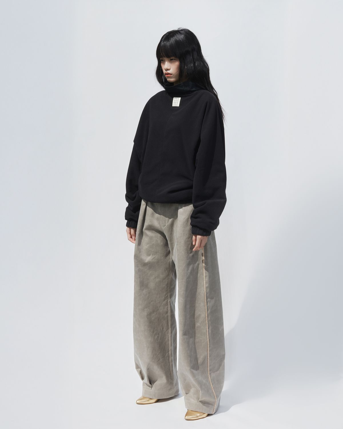 에키에타(EKIETA) Rally Pants in Pebble