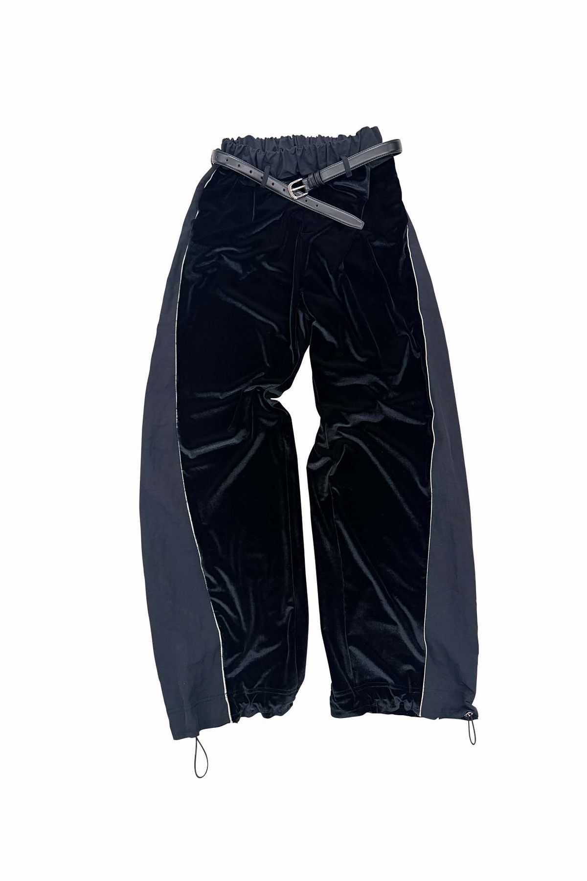 오디너리피플(ORDINARY PEOPLE) Re : Velvet Deconstructed Track Pants [BLACK]