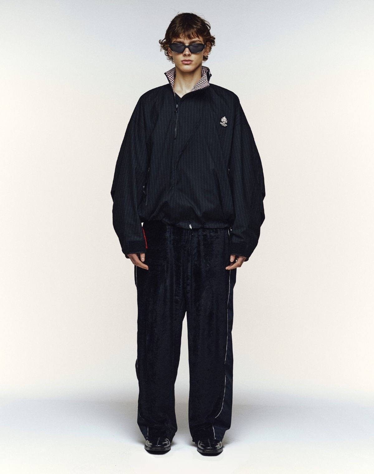 오디너리피플(ORDINARY PEOPLE) Re : Velvet Deconstructed Track Pants [BLACK]