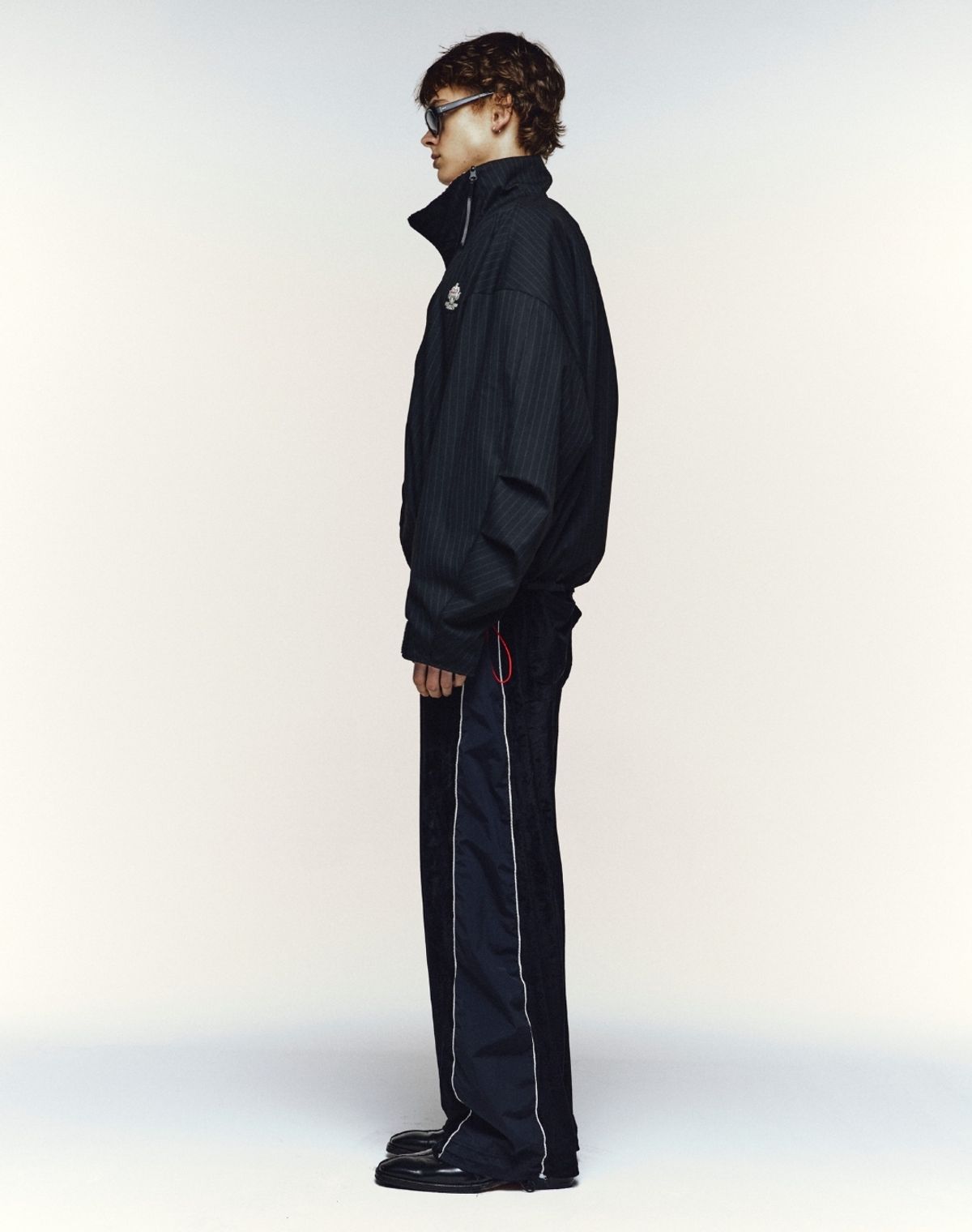 오디너리피플(ORDINARY PEOPLE) Re : Velvet Deconstructed Track Pants [BLACK]