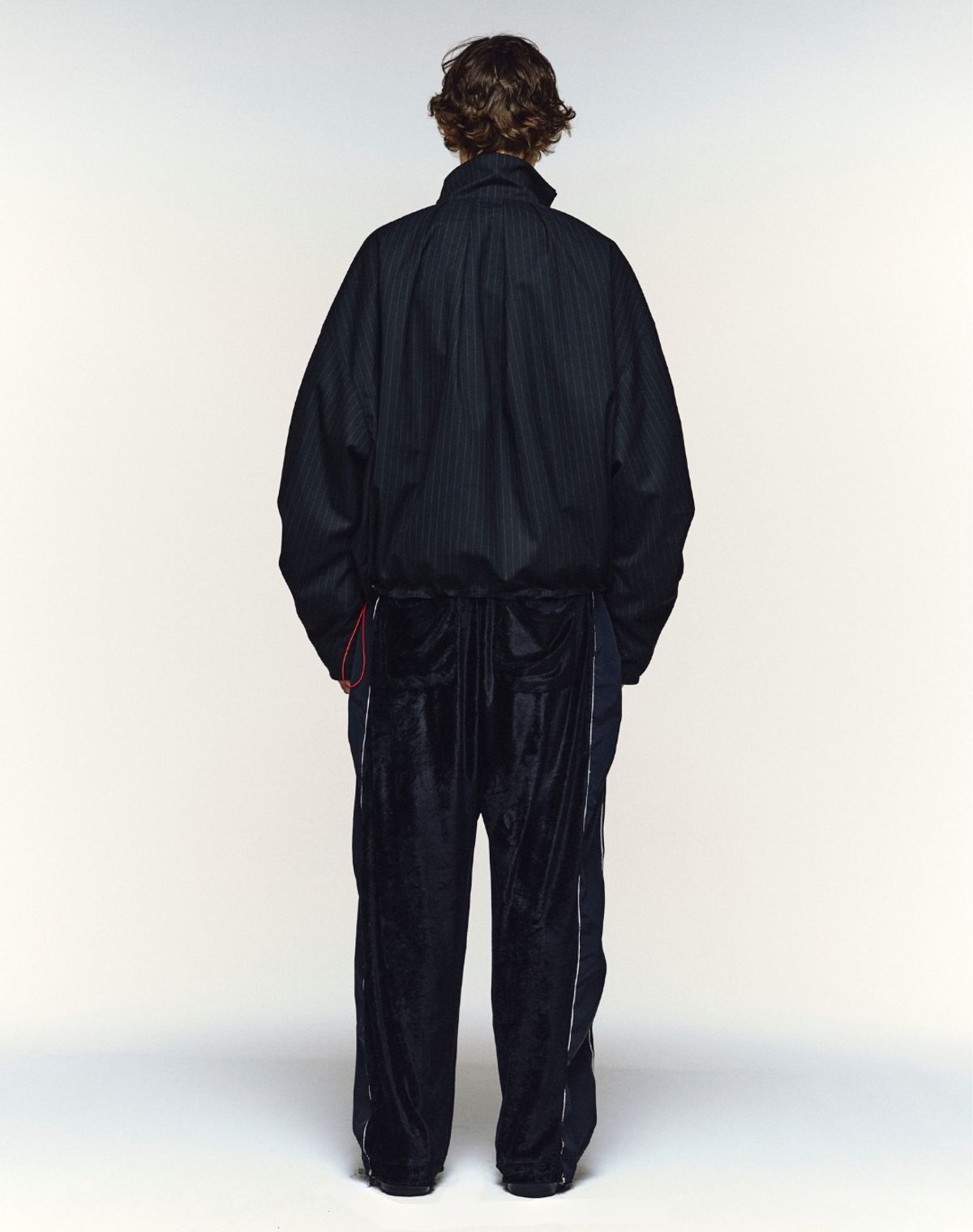 오디너리피플(ORDINARY PEOPLE) Re : Velvet Deconstructed Track Pants [BLACK]