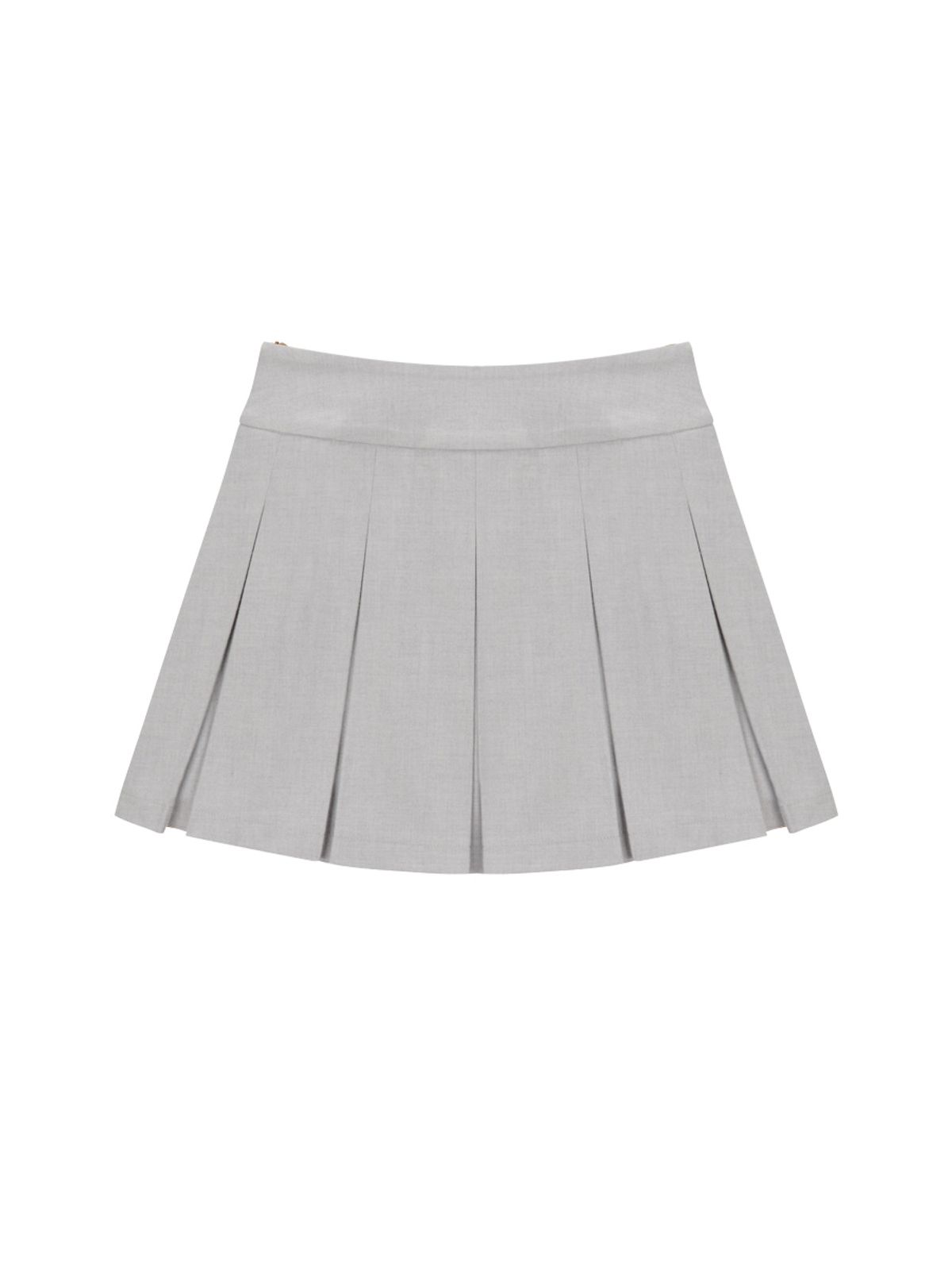 니티나(NITINA) 울 블렌드 플리츠 스커트 Ⅱ L/GY