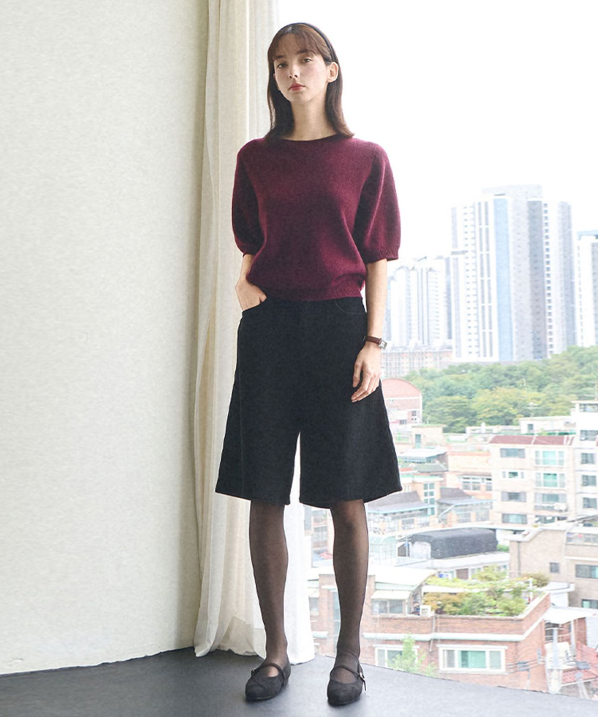 슬로우롤리(SLOWLOLLI) Essential corduroy shorts_3 Colors
