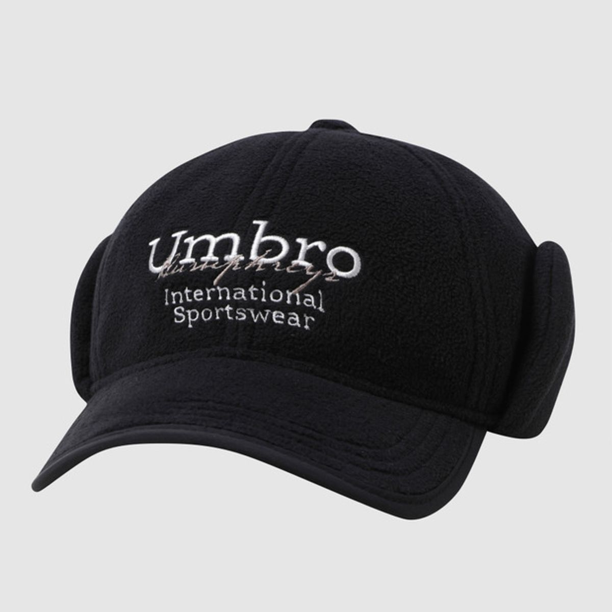 엄브로(UMBRO) 플러스플리스 이어플랩 캡 블랙 UQ423CCPN2