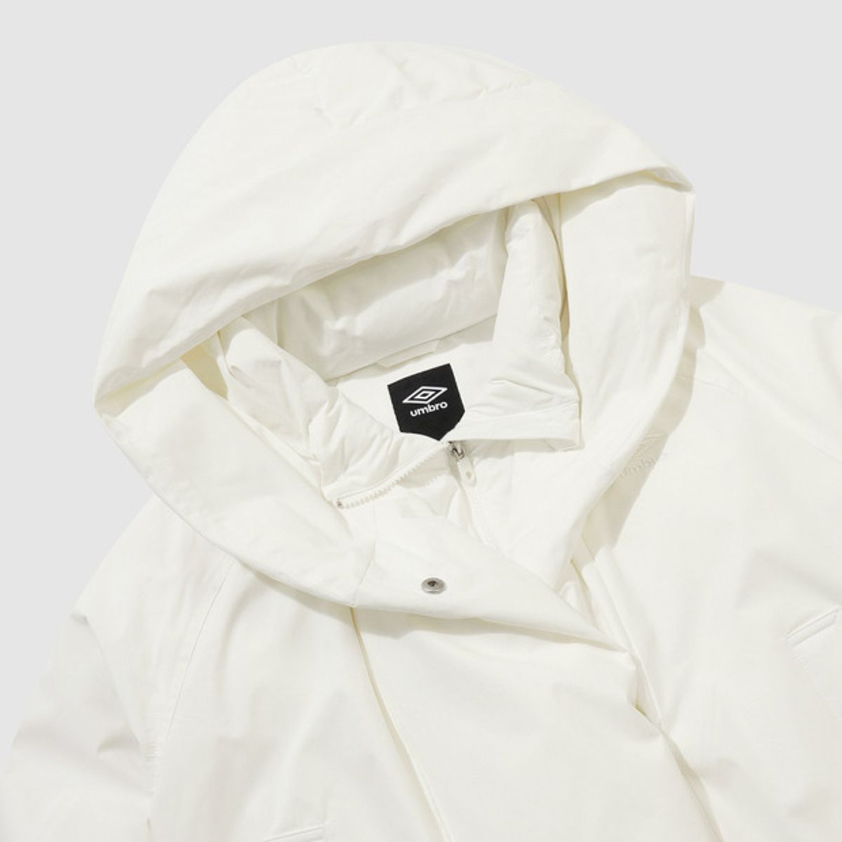 엄브로(UMBRO) 논사시 우먼스 후드 패딩 자켓 아이보리 UQ422CPJO3