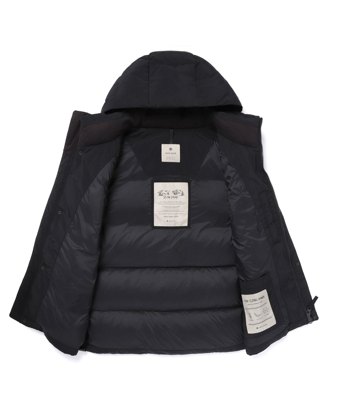 스노우피크 어패럴(SNOWPEAK APPAREL) 랜드 후드 헤비 다운 베스트 (S25WMGDV64) Black