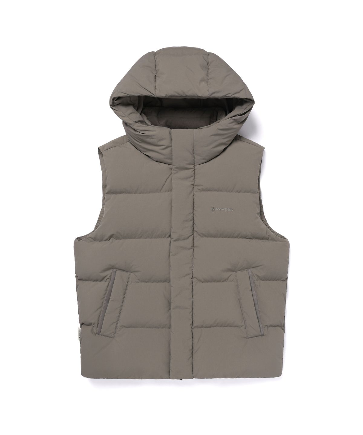 스노우피크 어패럴(SNOWPEAK APPAREL) 랜드 후드 헤비 다운 베스트 (S25WMGDV64) Dark Khaki