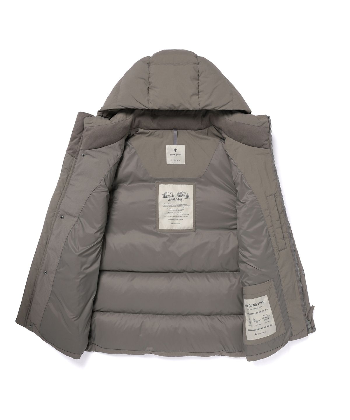 스노우피크 어패럴(SNOWPEAK APPAREL) 랜드 후드 헤비 다운 베스트 (S25WMGDV64) Dark Khaki
