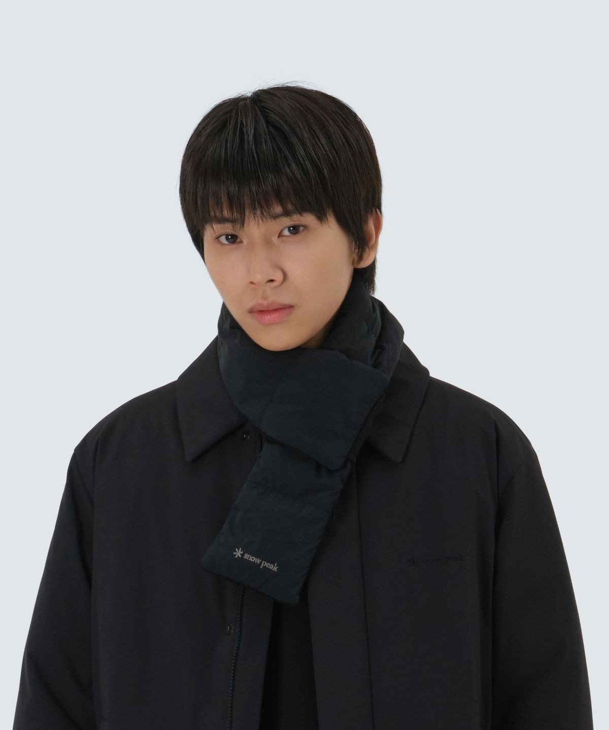 스노우피크 어패럴(SNOWPEAK APPAREL) 랜드 경량 프리마로프트 패딩 머플러 (S25WUTWA12) Dark Navy