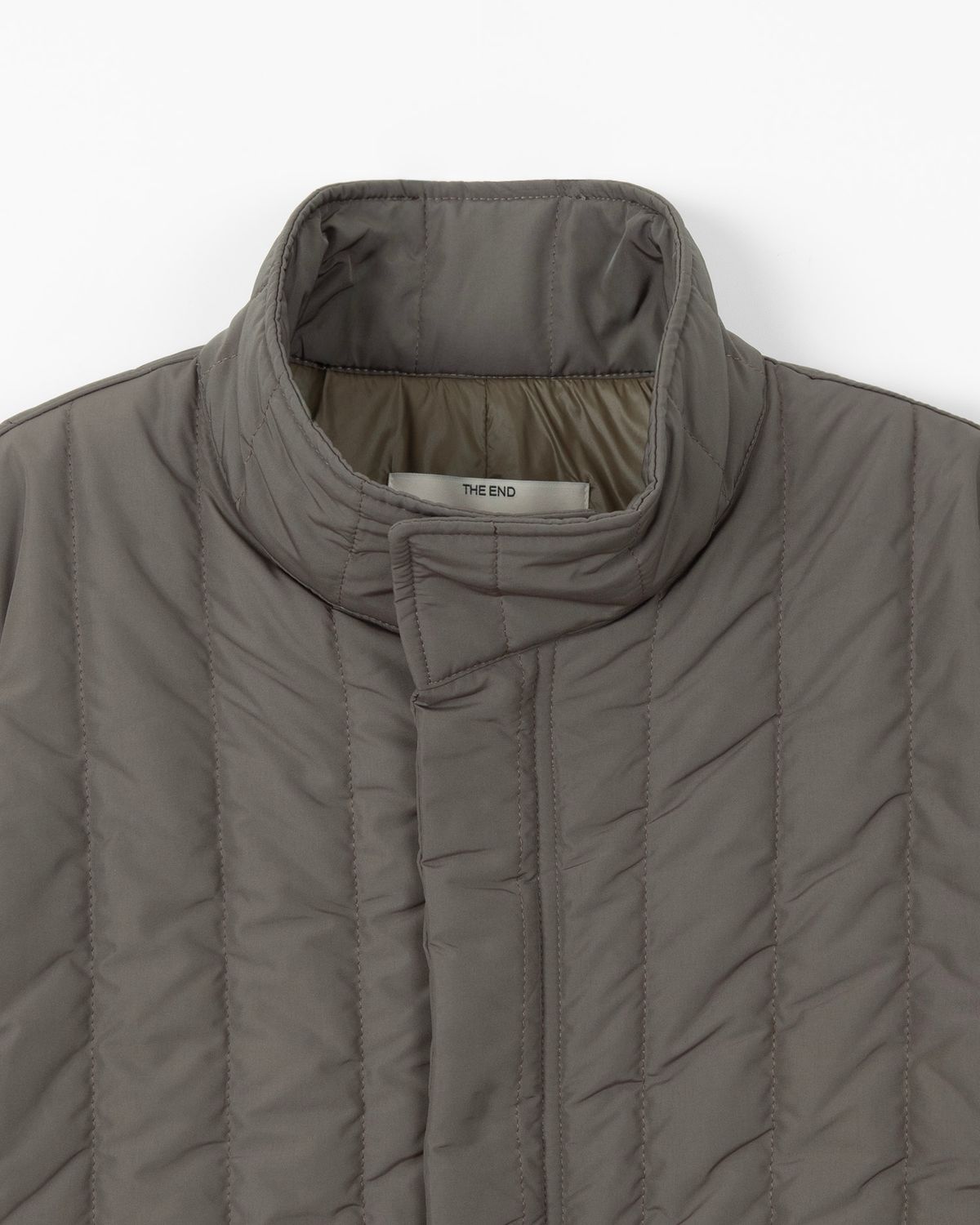 디앤드퀘스천(THEENDQUESTION) Quilted short jumper / BROWN