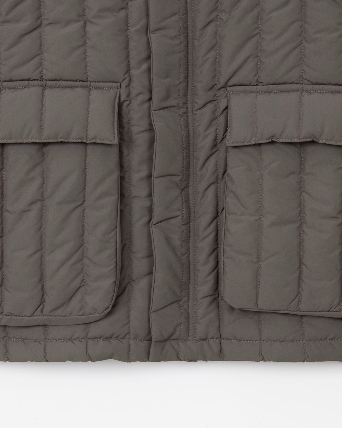 디앤드퀘스천(THEENDQUESTION) Quilted short jumper / BROWN