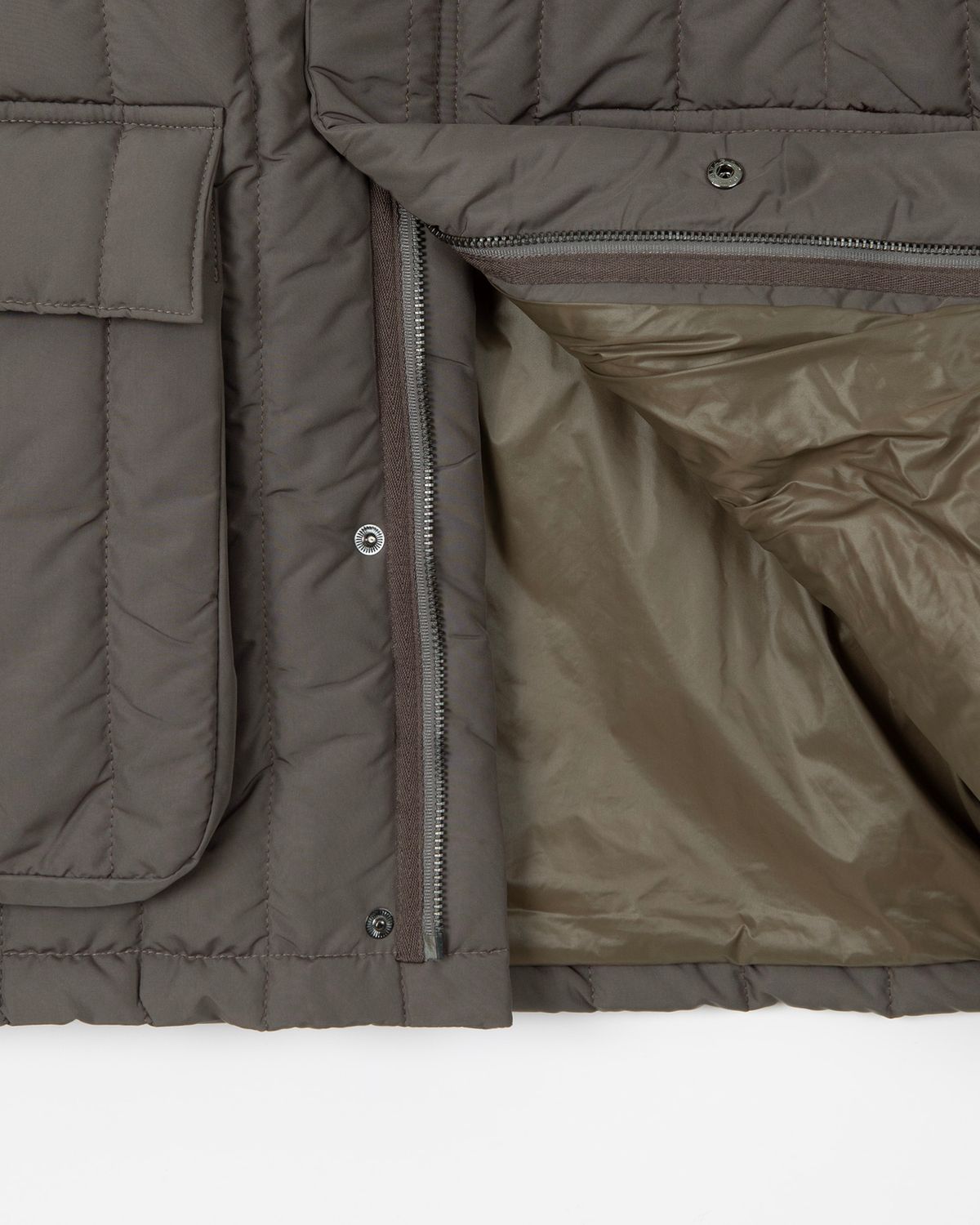디앤드퀘스천(THEENDQUESTION) Quilted short jumper / BROWN