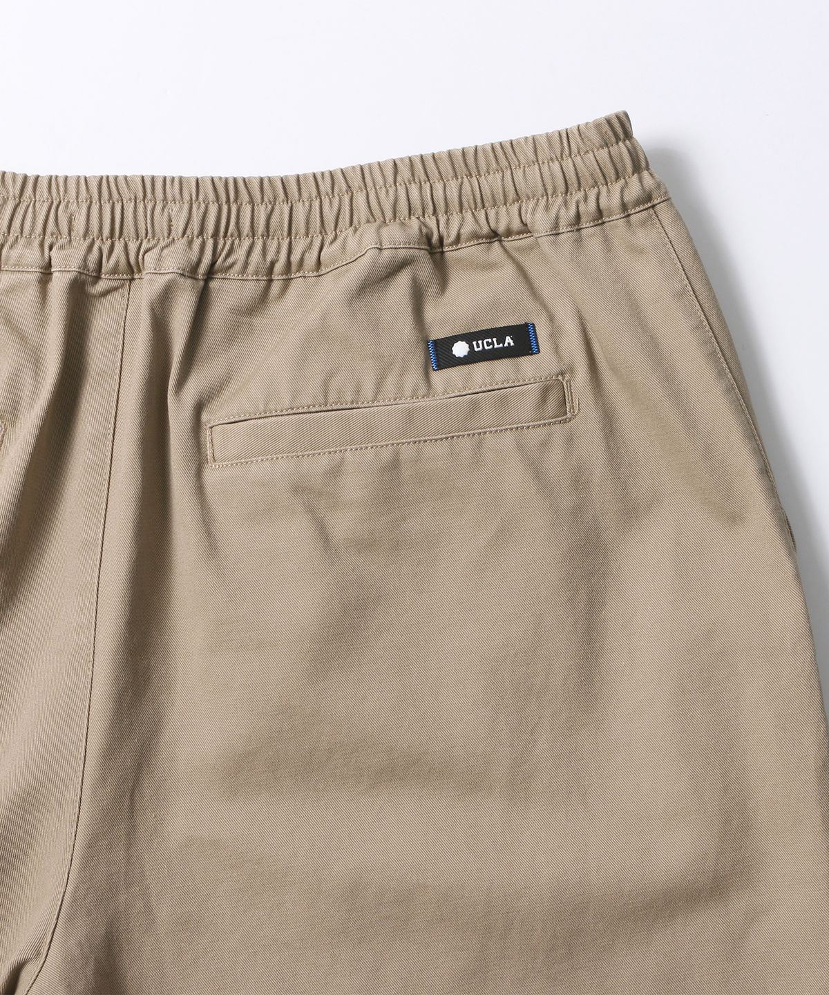 유씨엘에이(UCLA) 남녀공용 데일리 스몰로고 우븐 와이드 팬츠[BEIGE](UB9LP22)