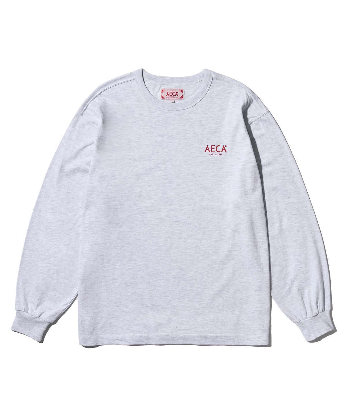 에이카화이트(AECA) AECA SIGNATURE LONG SLEEVE-LIGHT GREY