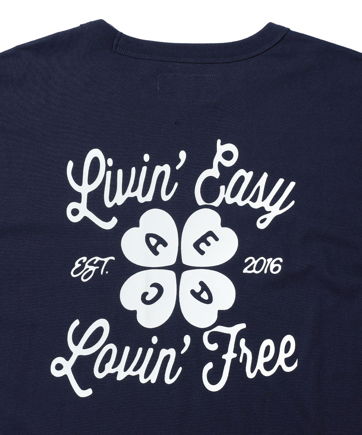 에이카화이트(AECA) AECA LOVIN EASY LONG SLEEVE-NAVY