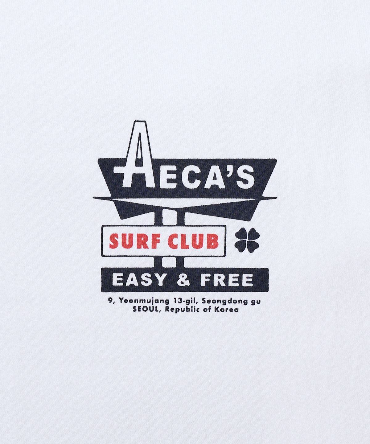 에이카화이트(AECA) AECA SURF CLUB LONG SLEEVE-WHITE
