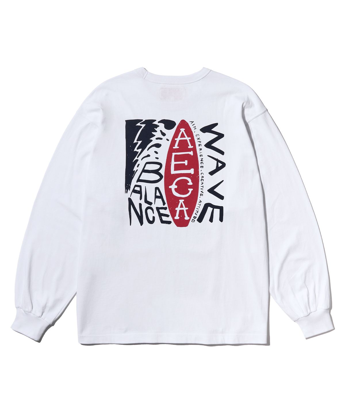 에이카화이트(AECA) BALANCE WAVE WAVE LONG SLEEVE-WHITE