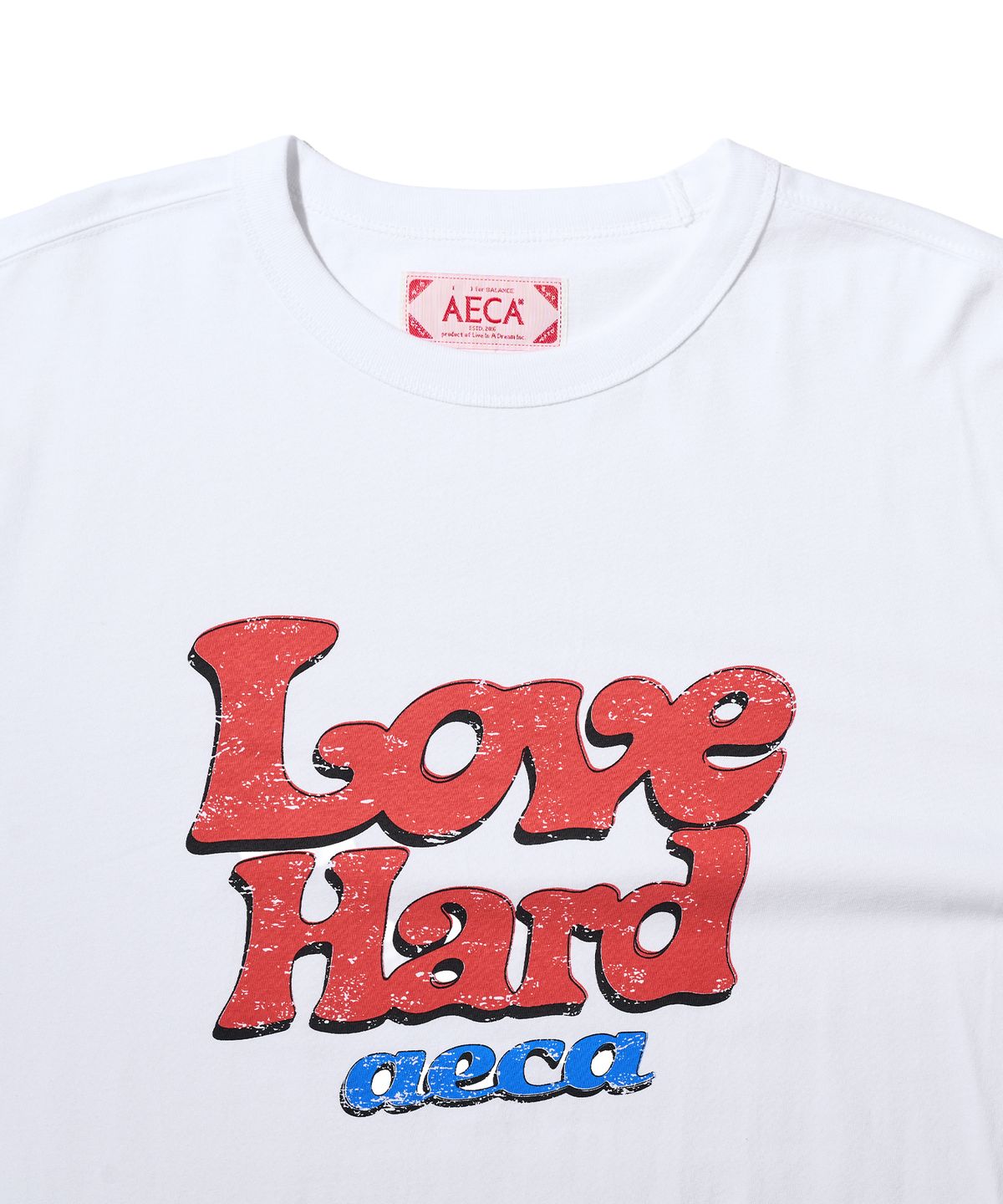 에이카화이트(AECA) LOVE HARD LONG SLEEVE-WHITE