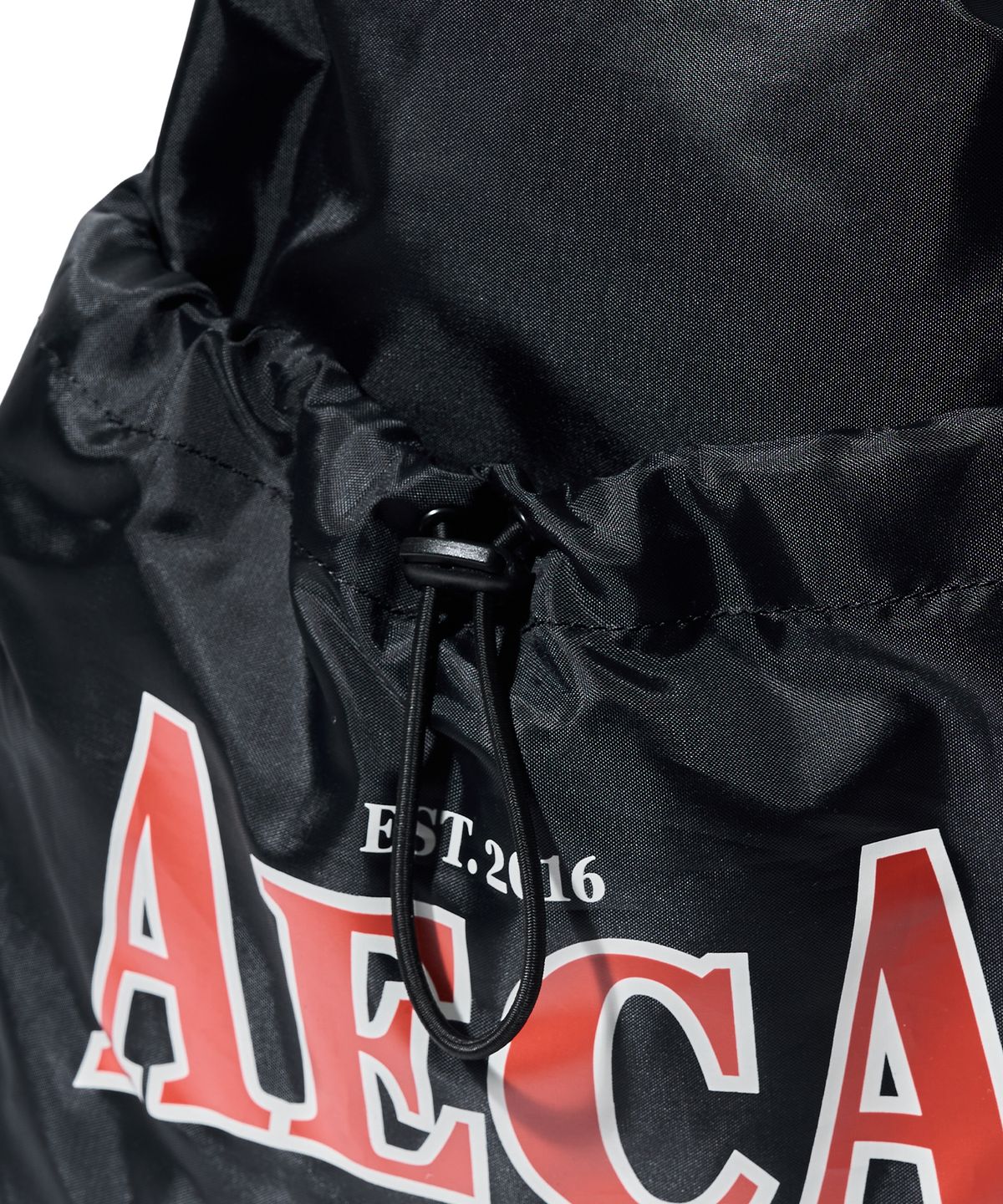 에이카화이트(AECA) AECA GLOBE STRING GYM BAG-BLACK