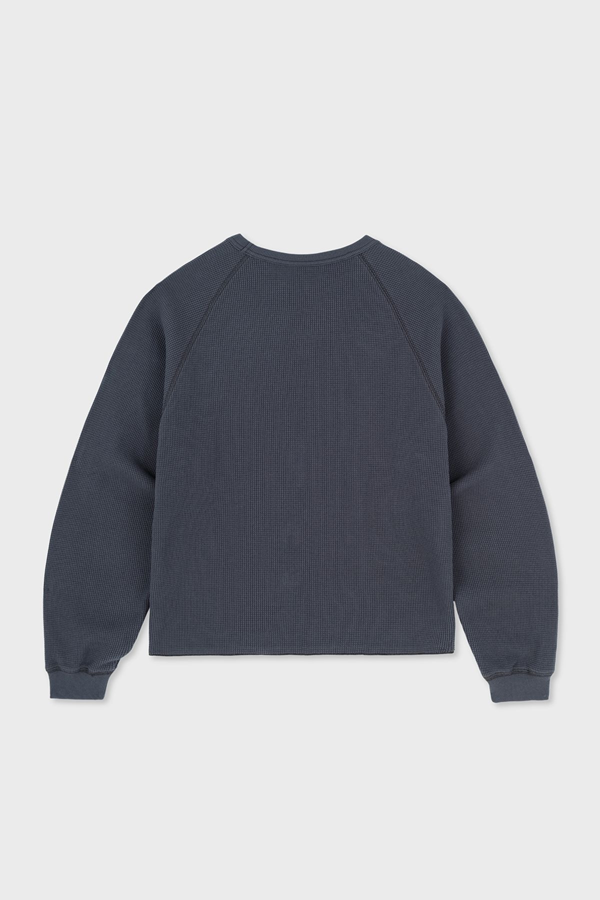 홈바디띵즈(HOMEBODY THINGS) HOMEGIRL WAFFLE CREW SWEAT (NAVY)