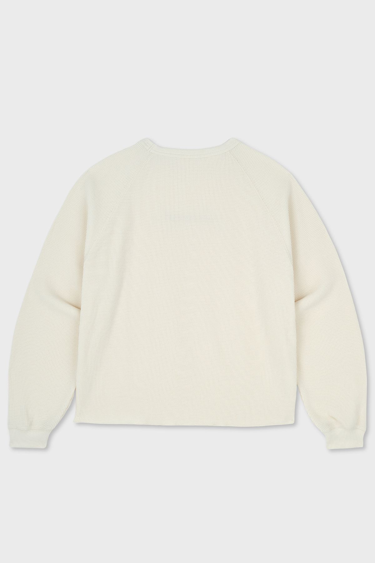 홈바디띵즈(HOMEBODY THINGS) HOMEGIRL WAFFLE CREW SWEAT (IVORY)