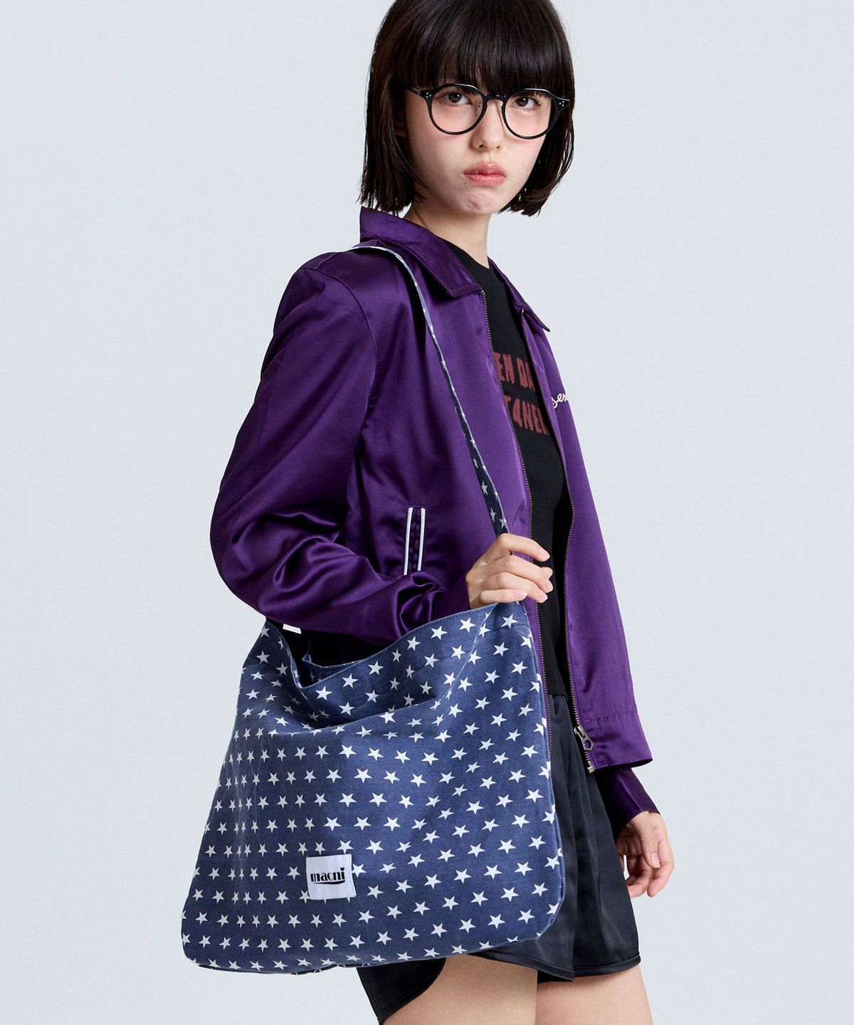 마크니(MACNI) STAR ECO CROSS BAG NAVY