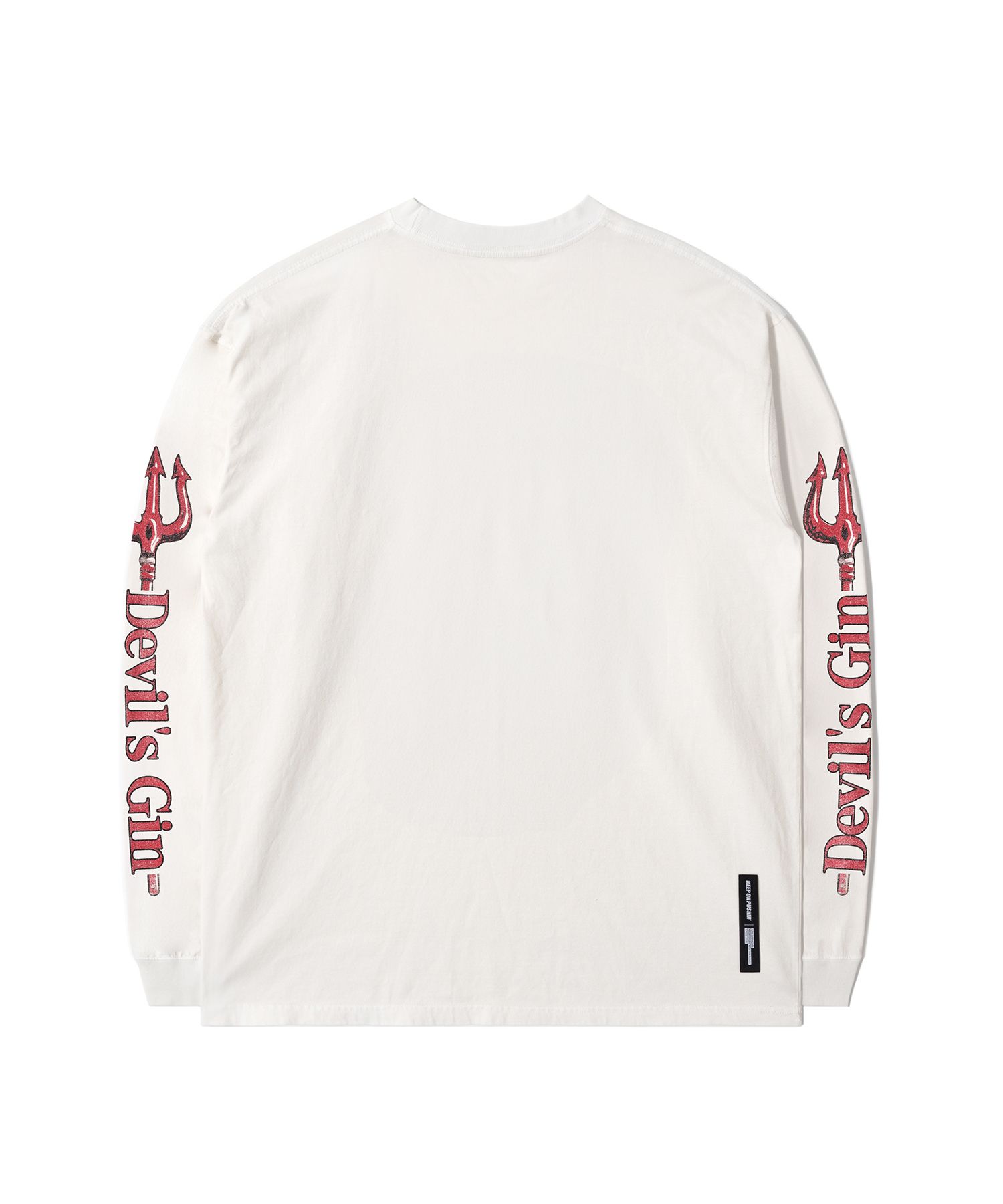 MUSINSA | QT8 GARMENTS RG Kiss & Risk Washed Long Sleeve (Ecru)