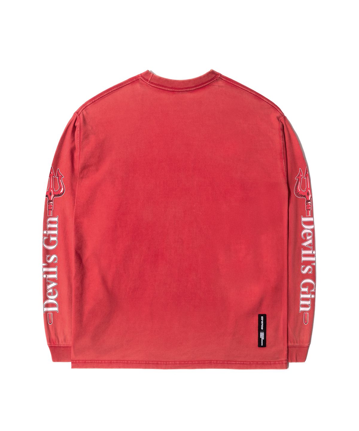 큐티에잇 가먼츠(QT8 GARMENTS) RG Kiss & Risk Washed Long Sleeve (Red)