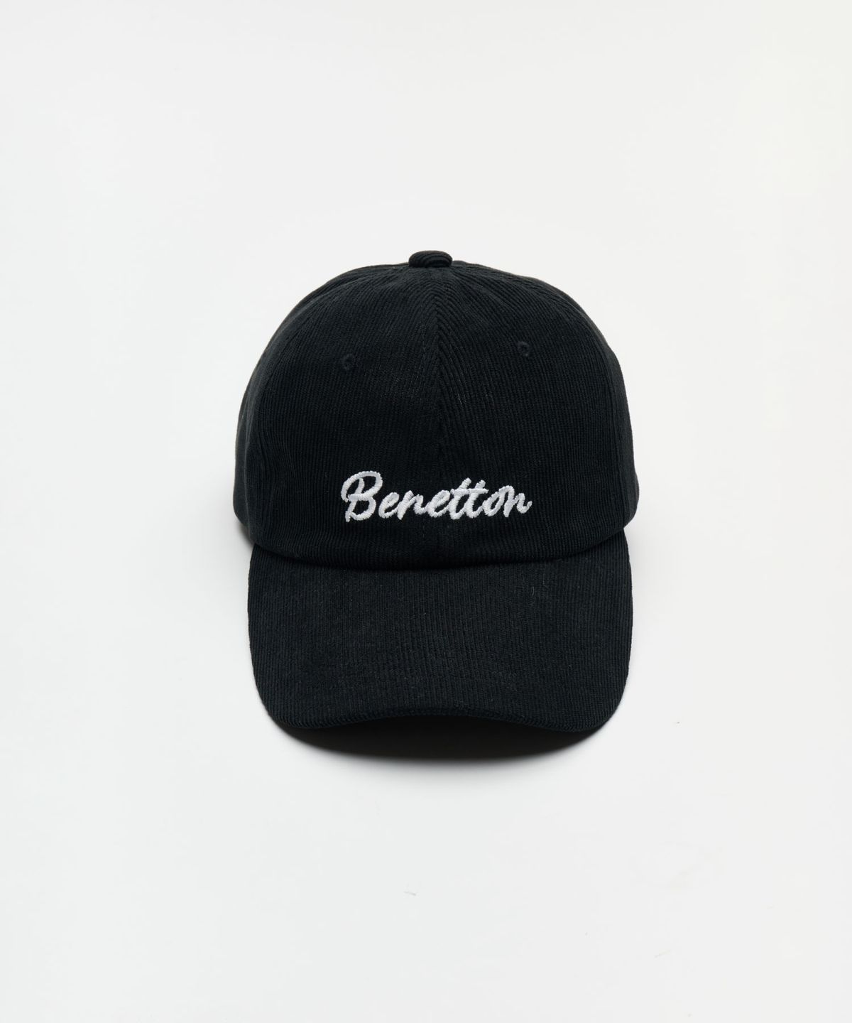 베네통(BENETTON) 리브드 볼캡 블랙