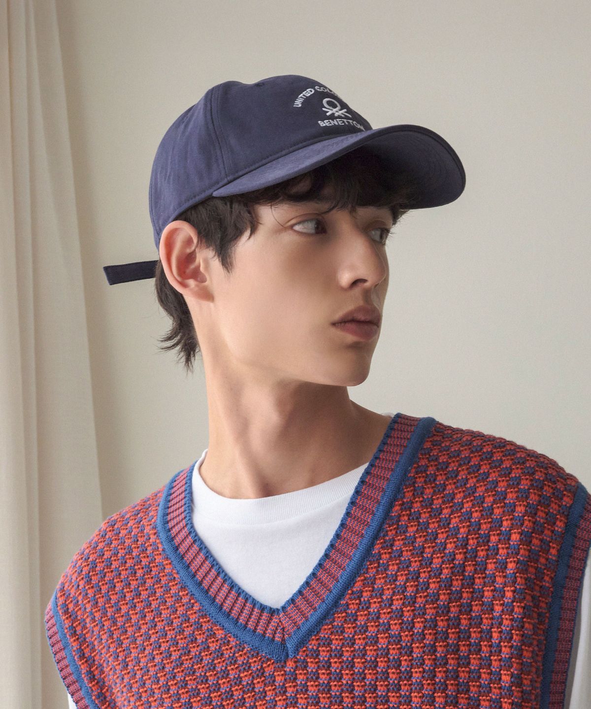 베네통(BENETTON) 캐주얼 볼캡 네이비