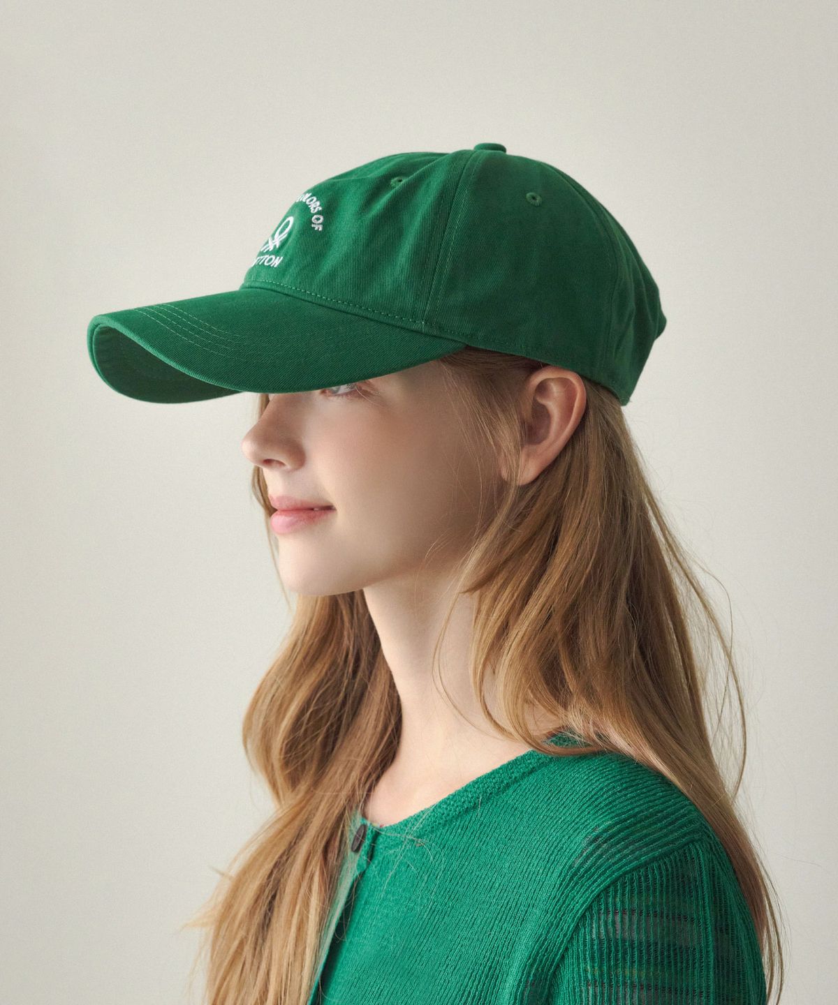 베네통(BENETTON) 캐주얼 볼캡 그린