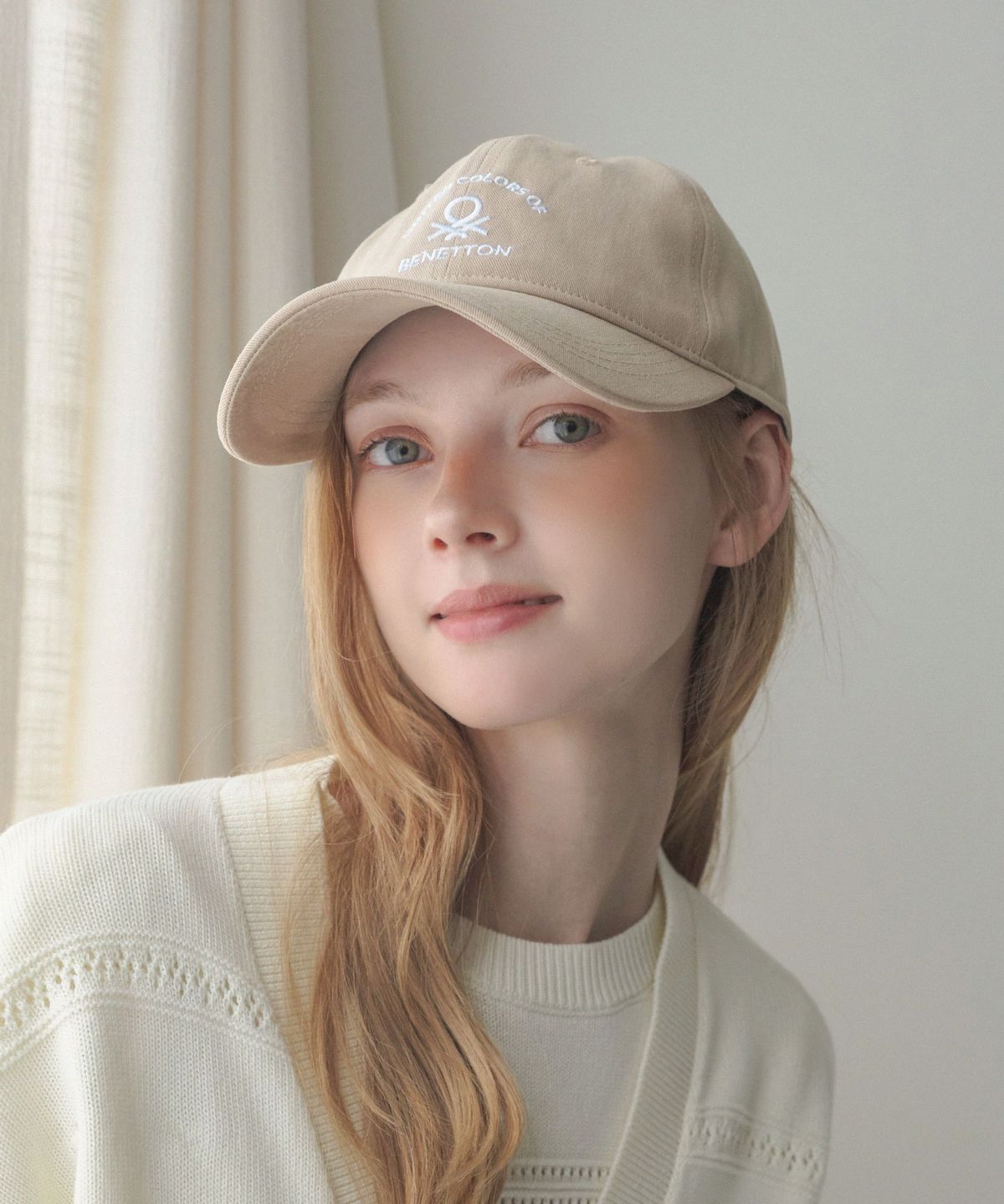 베네통(BENETTON) 캐주얼 볼캡 베이지