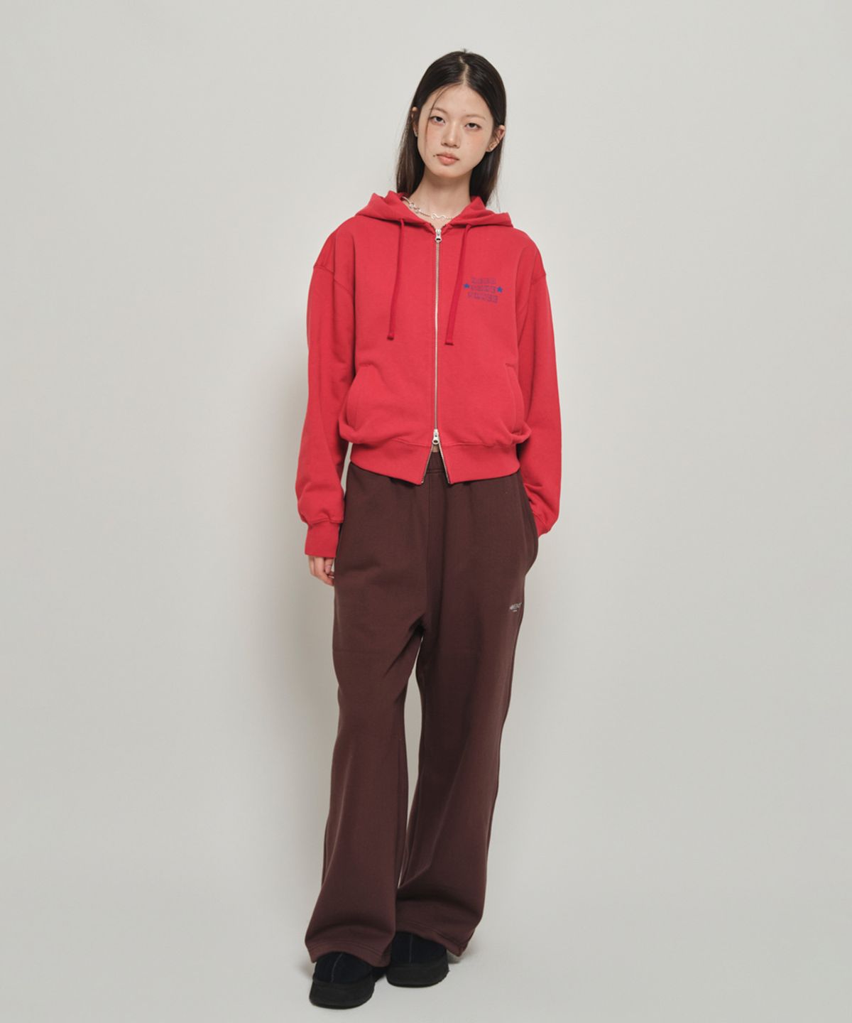 홈바디띵즈(HOMEBODY THINGS) NEED SOME SPACE ZIP-UP (RED)