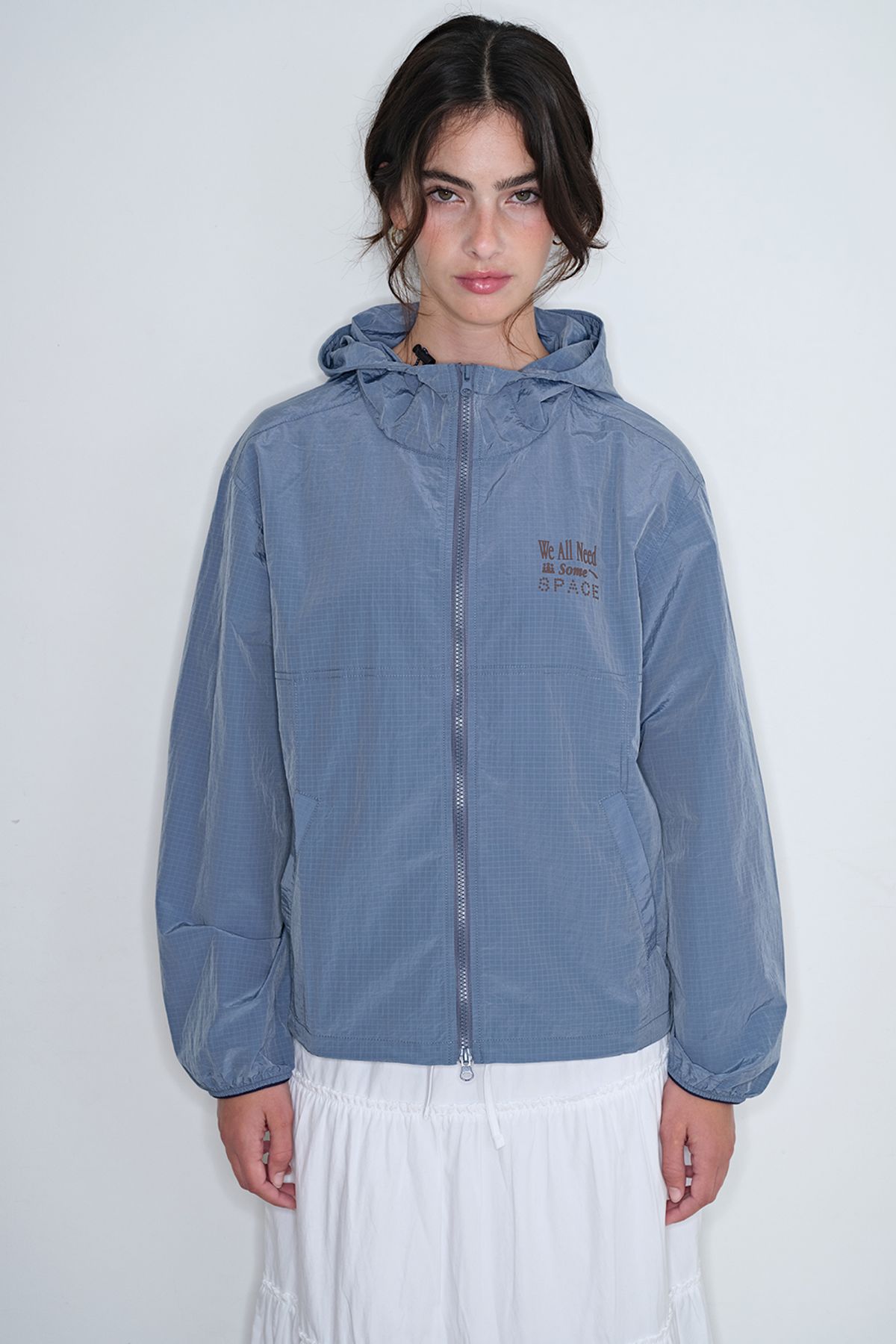 홈바디띵즈(HOMEBODY THINGS) NEED SOME SPACE WINDBREAKER (SKY BLUE)