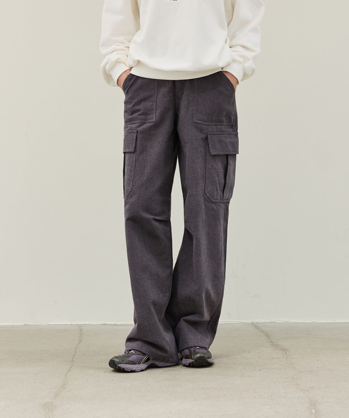 와르 포 우먼(WAARFORWOMAN) W1106 카고 와이드 팬츠(3COLORS)