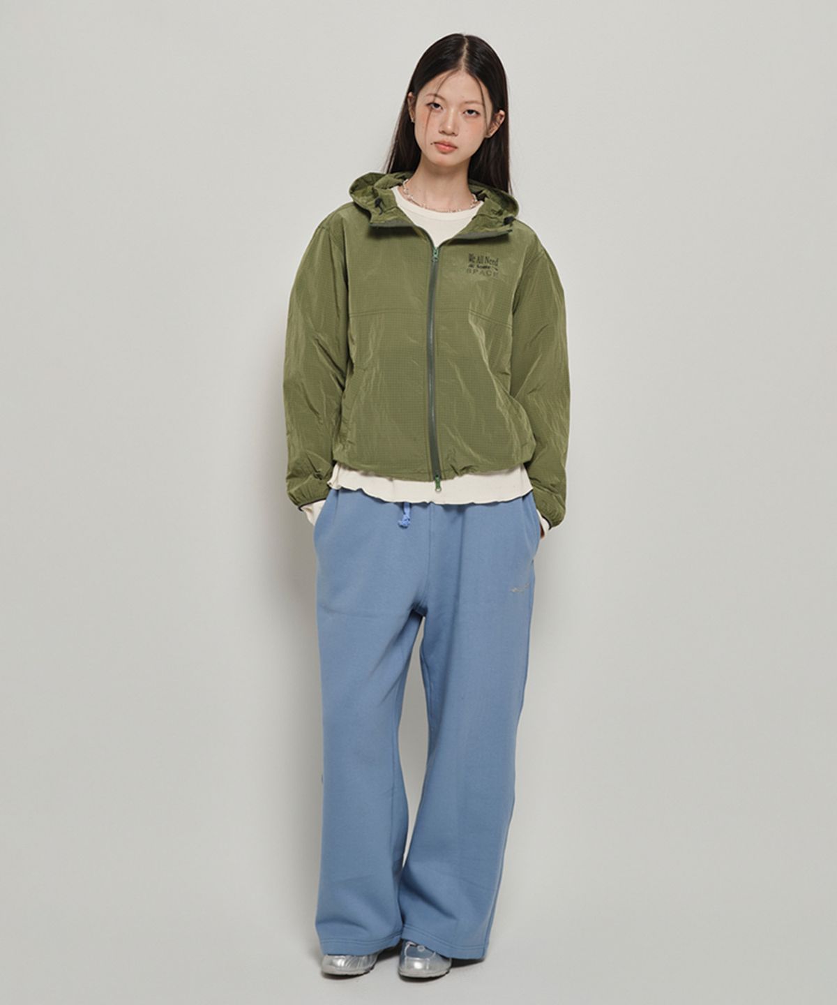 홈바디띵즈(HOMEBODY THINGS) NEED SOME SPACE WINDBREAKER (GREEN)