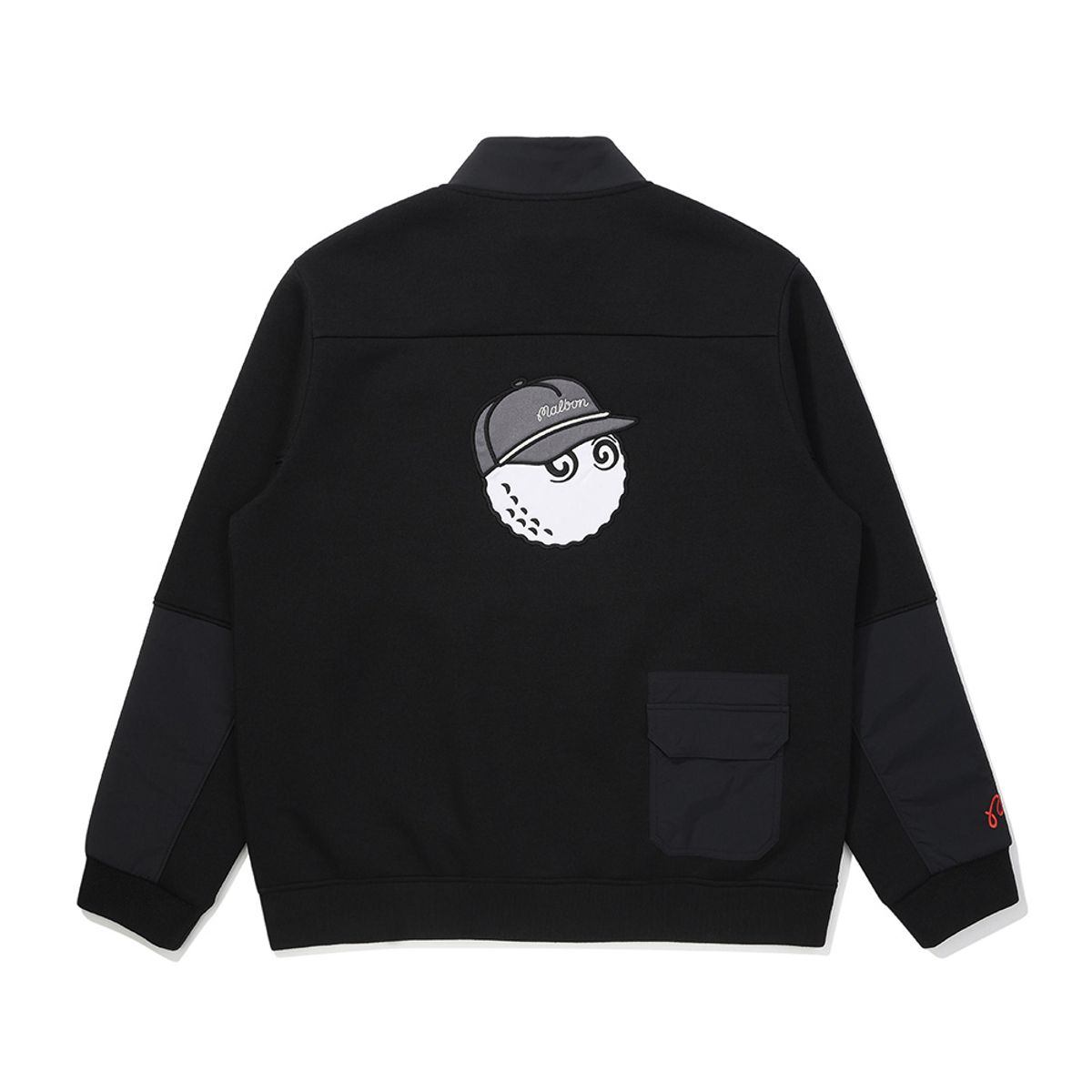 말본 골프(MALBON GOLF) 에어리 풀집업 자켓 BLACK (MAN)