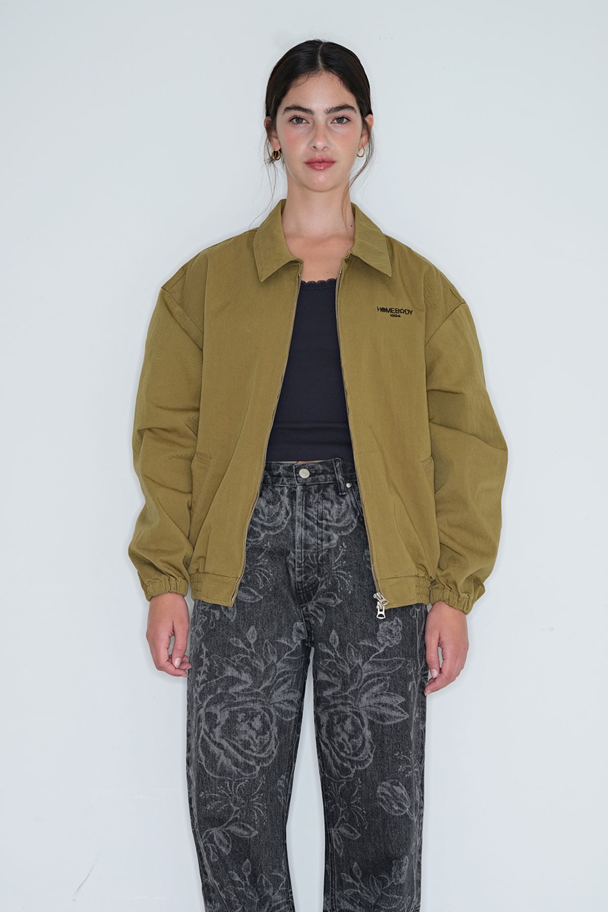 홈바디띵즈(HOMEBODY THINGS) HOMEBODY BLOUSON JACKET (OLIVE)
