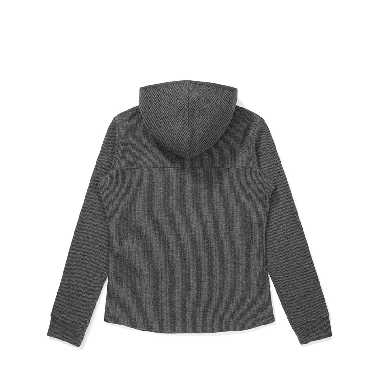 말본 골프(MALBON GOLF) 여성 하이브리드 후드 이너 티셔츠 DARK MELANGE GREY (WOMAN)