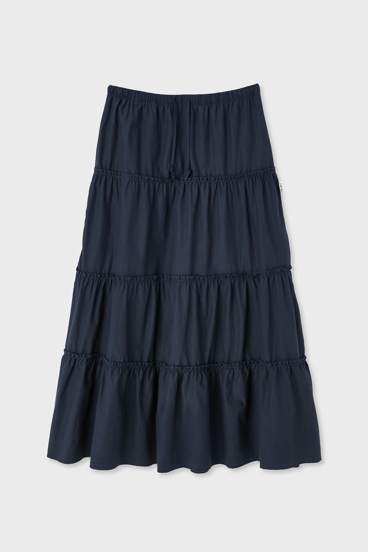 홈바디띵즈(HOMEBODY THINGS) Maxi Shirring Flare Skirt (NAVY)