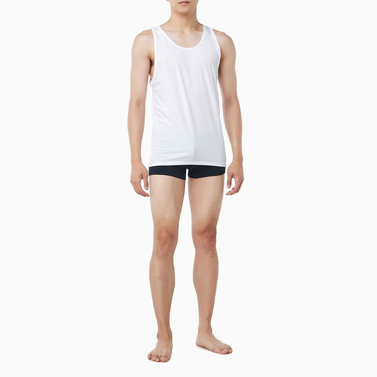 캘빈클라인 언더웨어(CALVIN KLEIN UNDERWEAR) 남성 코튼 스트레치 슬립 탱크 3PK_NB4184100