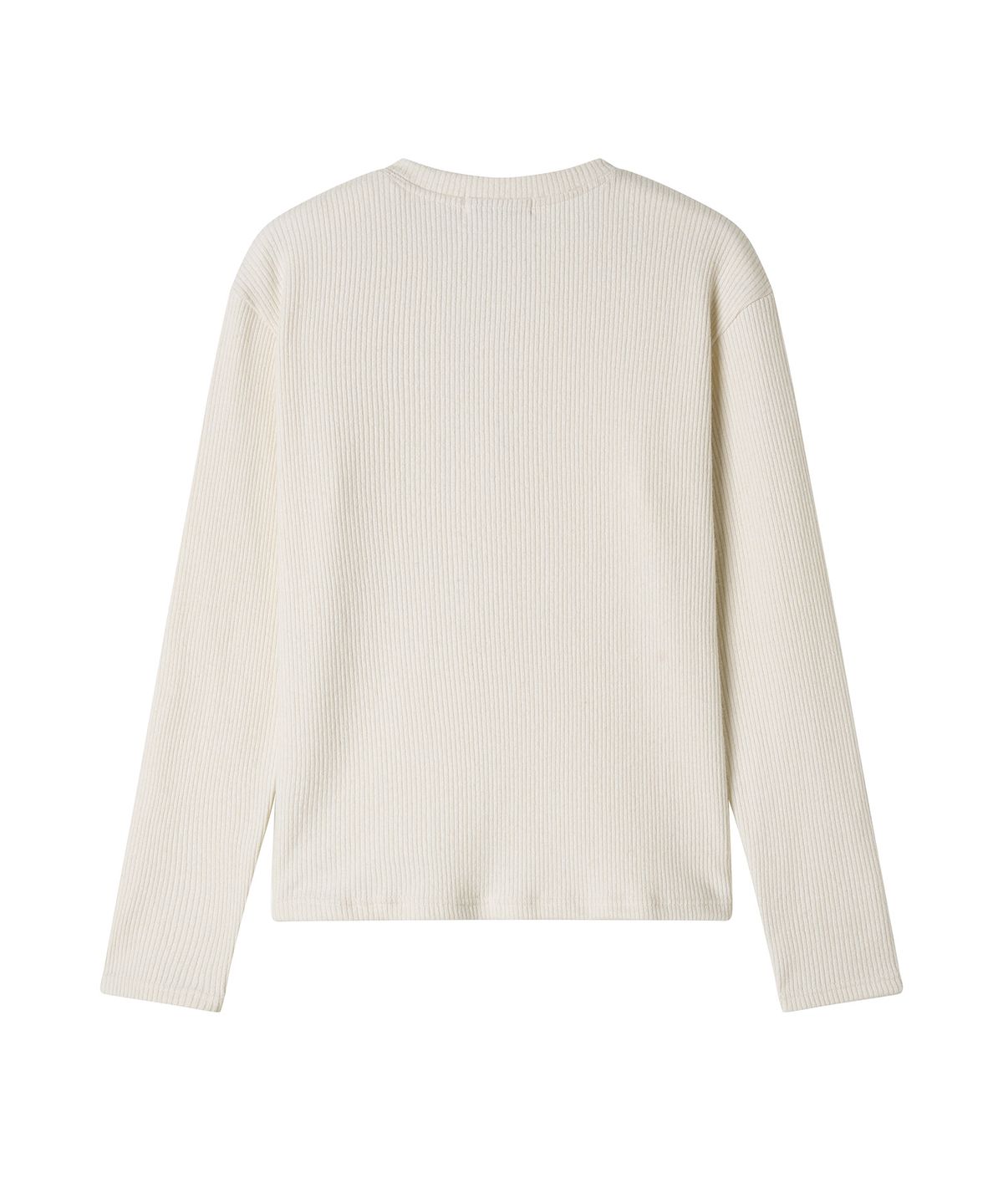 롤링스튜디오(ROLLINGSTUDIOS) WOOL HENLEY LONG SLEEVE WHITE