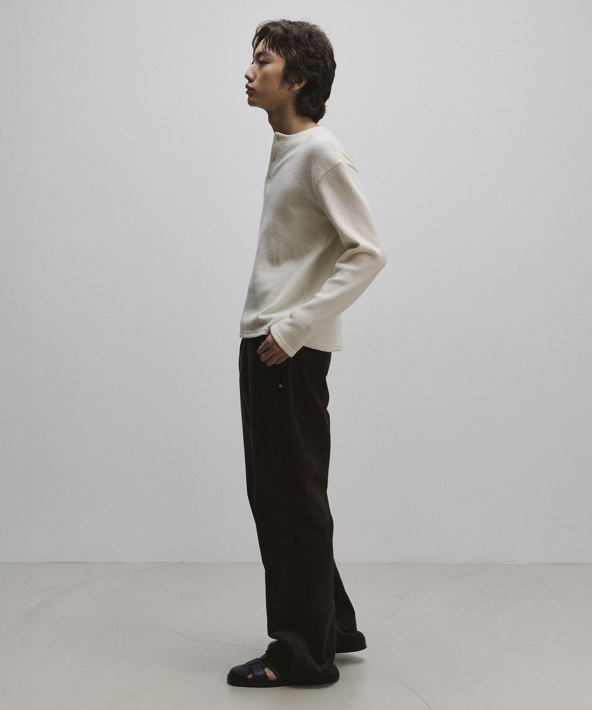 롤링스튜디오(ROLLINGSTUDIOS) CORDUROY FLARED PANTS BROWN