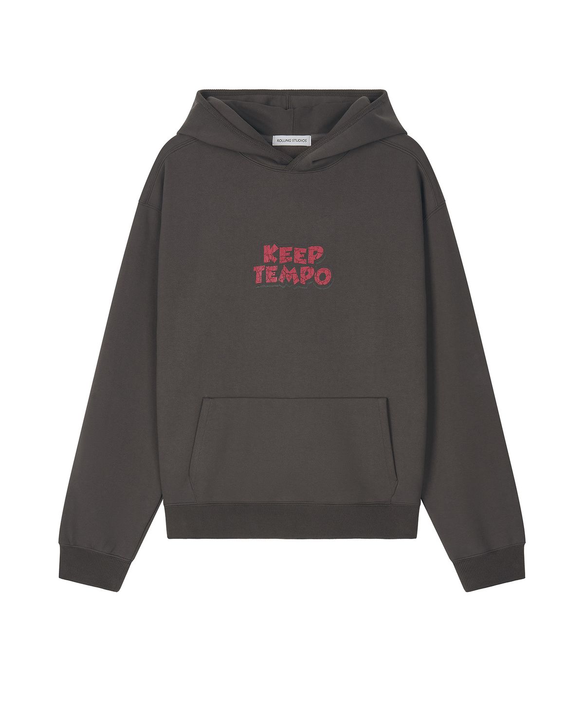 롤링스튜디오(ROLLINGSTUDIOS) SOFT COTTON HOODIE CHARCOAL BLACK