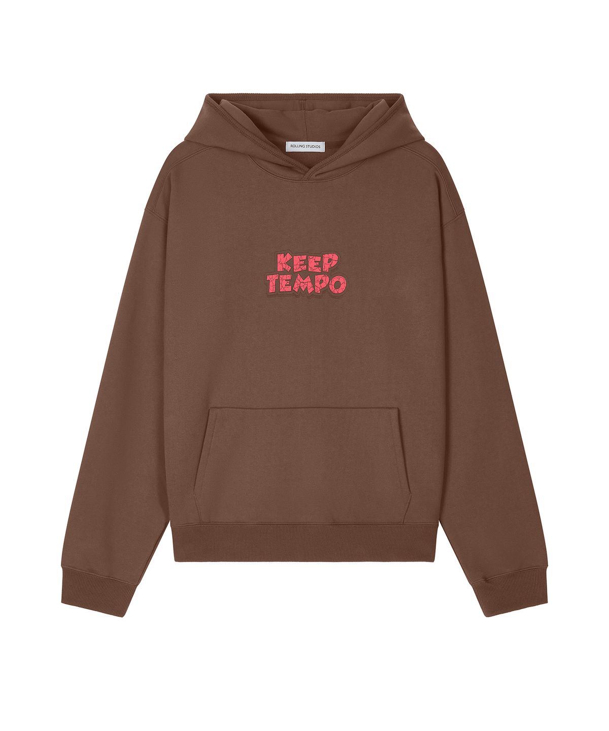 롤링스튜디오(ROLLINGSTUDIOS) SOFT COTTON HOODIE DARK BROWN