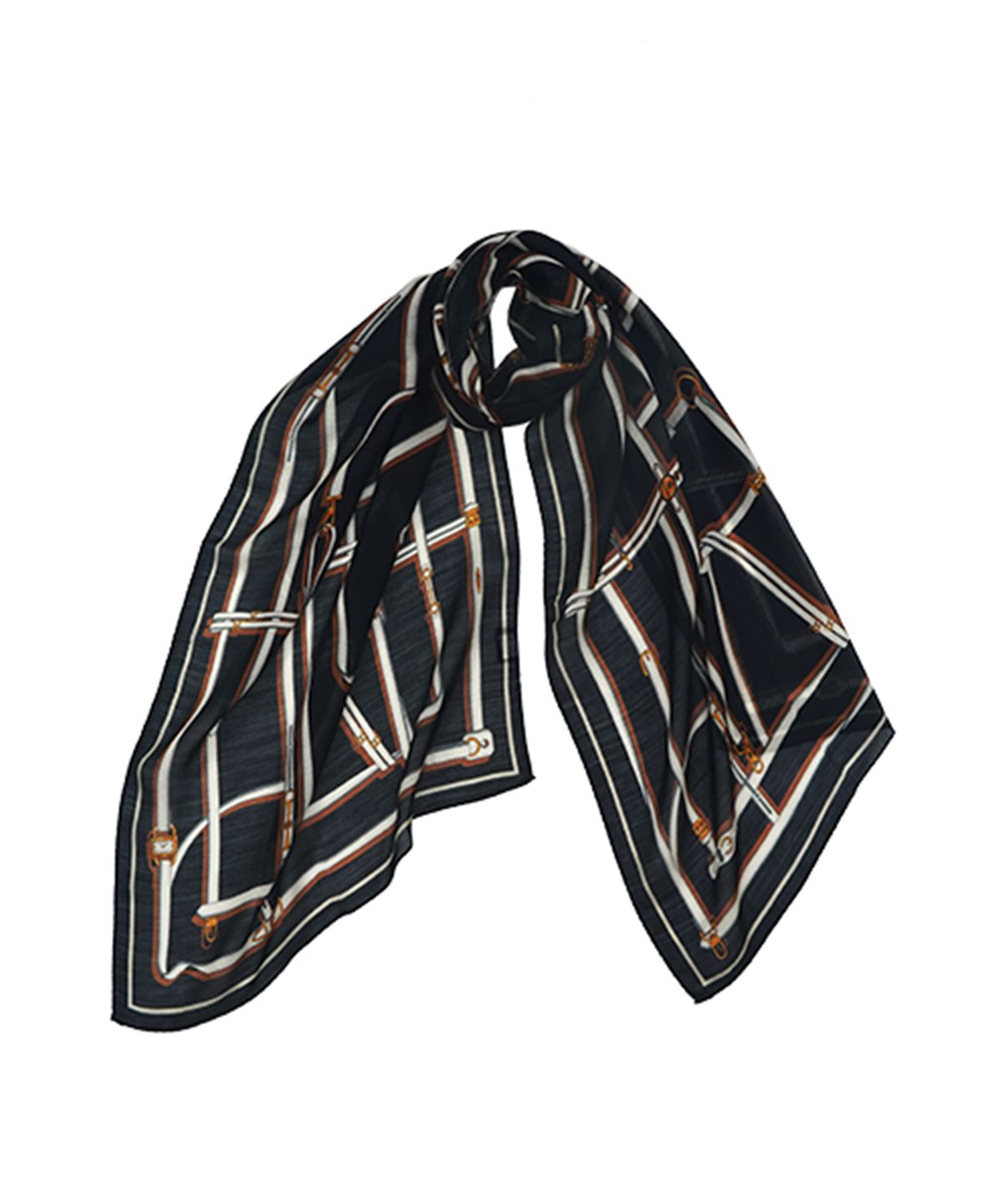 루이까또즈스카프(LOUIS QUATORZE SCARF) 글랜데일 울실크 롱 스카프