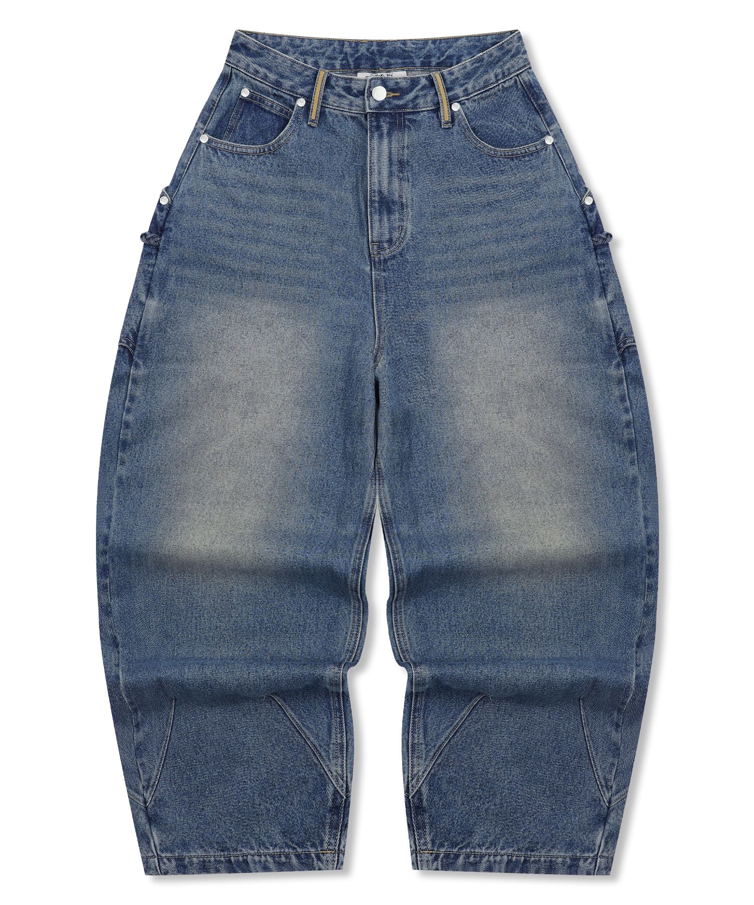 MUSINSA | RuNaKiHu WXP064 Kami Washing Denim Balloon Pants (DEEP BLUE)