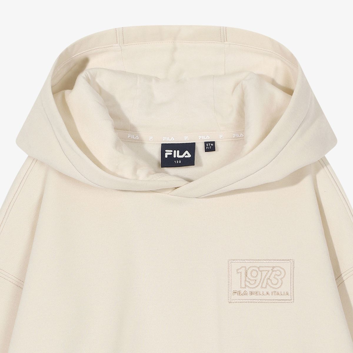 휠라 키즈(FILA KIDS) 스몰레터 후드 맨투맨