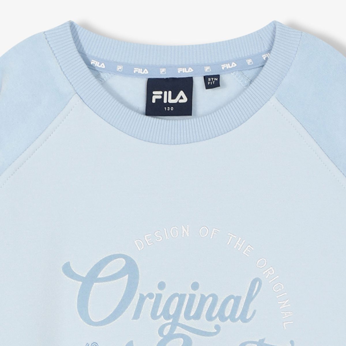 휠라 키즈(FILA KIDS) 여아 라글란 배색 맨투맨