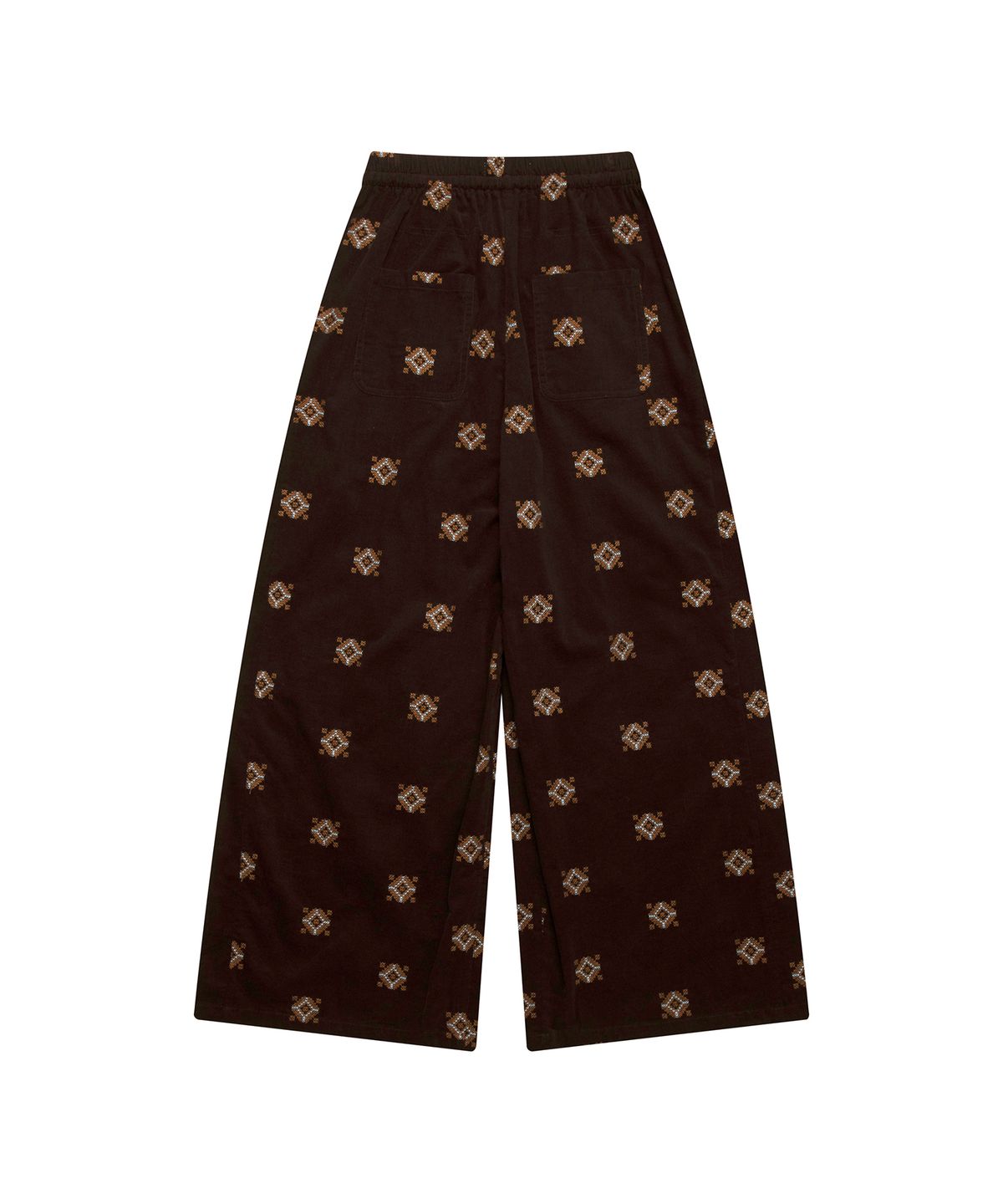 스튜디오앤파르크(STUDIO&PARC) Ethnic Corduroy Wide Pants_Brown